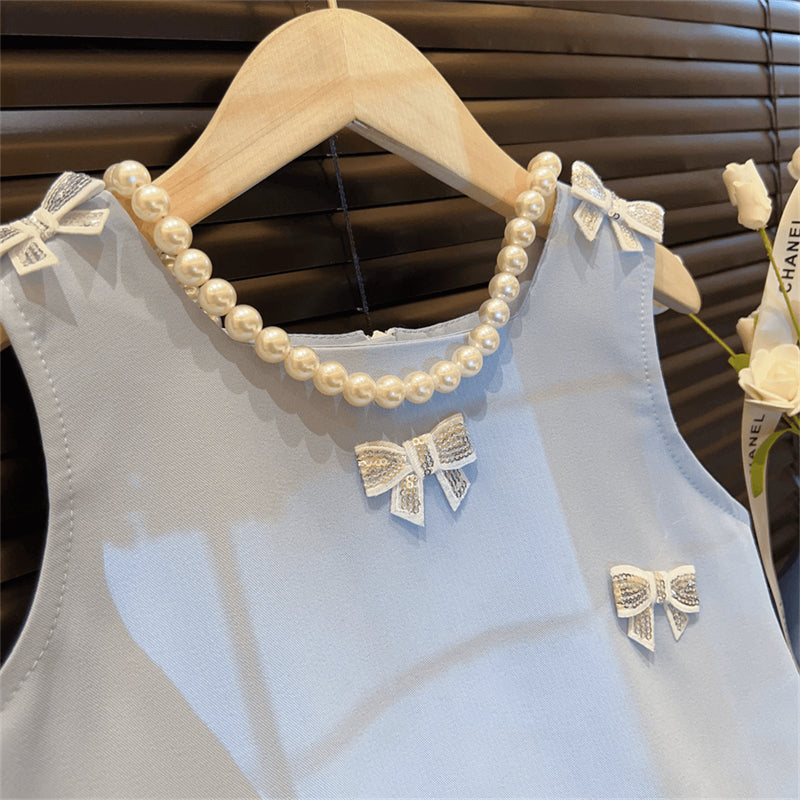 Girls' Summer Bow Dress