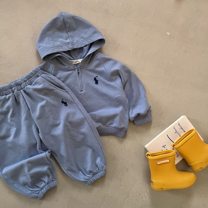 Spring & Autumn Baby Hoodie & Sweatpants Set