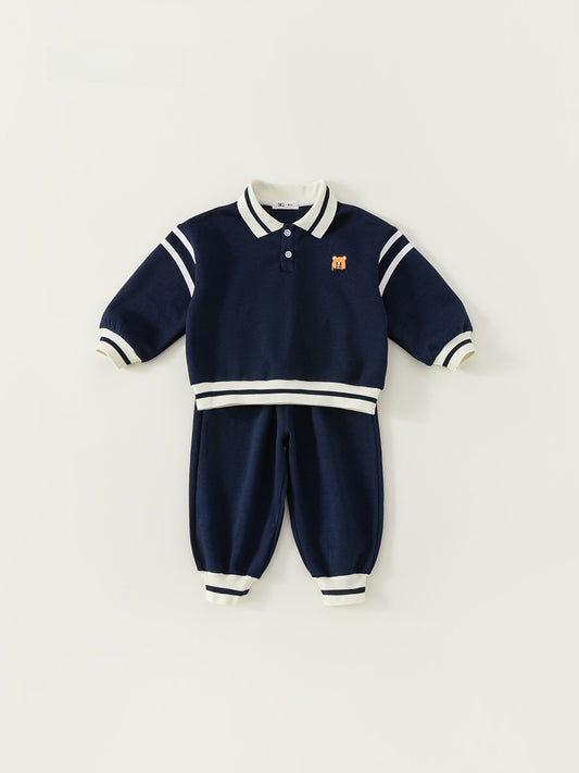 Cartoon Pullover Two-Piece Set  Boys