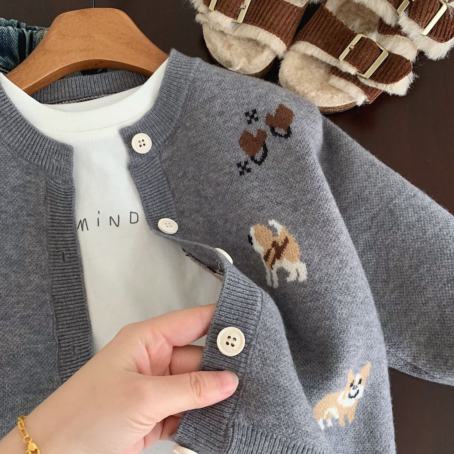 Autumn Puppy Jacket  Boys Casual Sweater