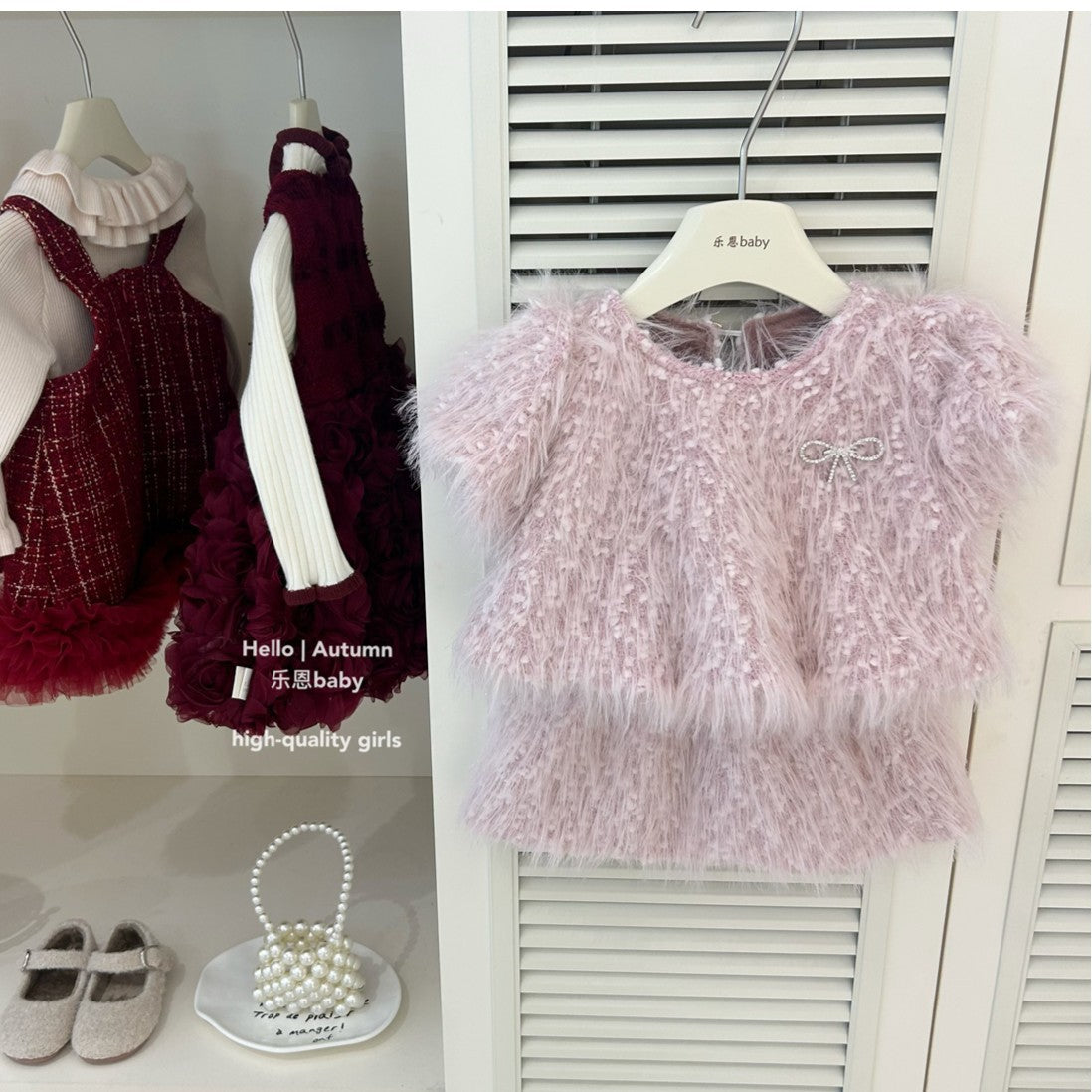 Girls' Winter New eve Outfit Set