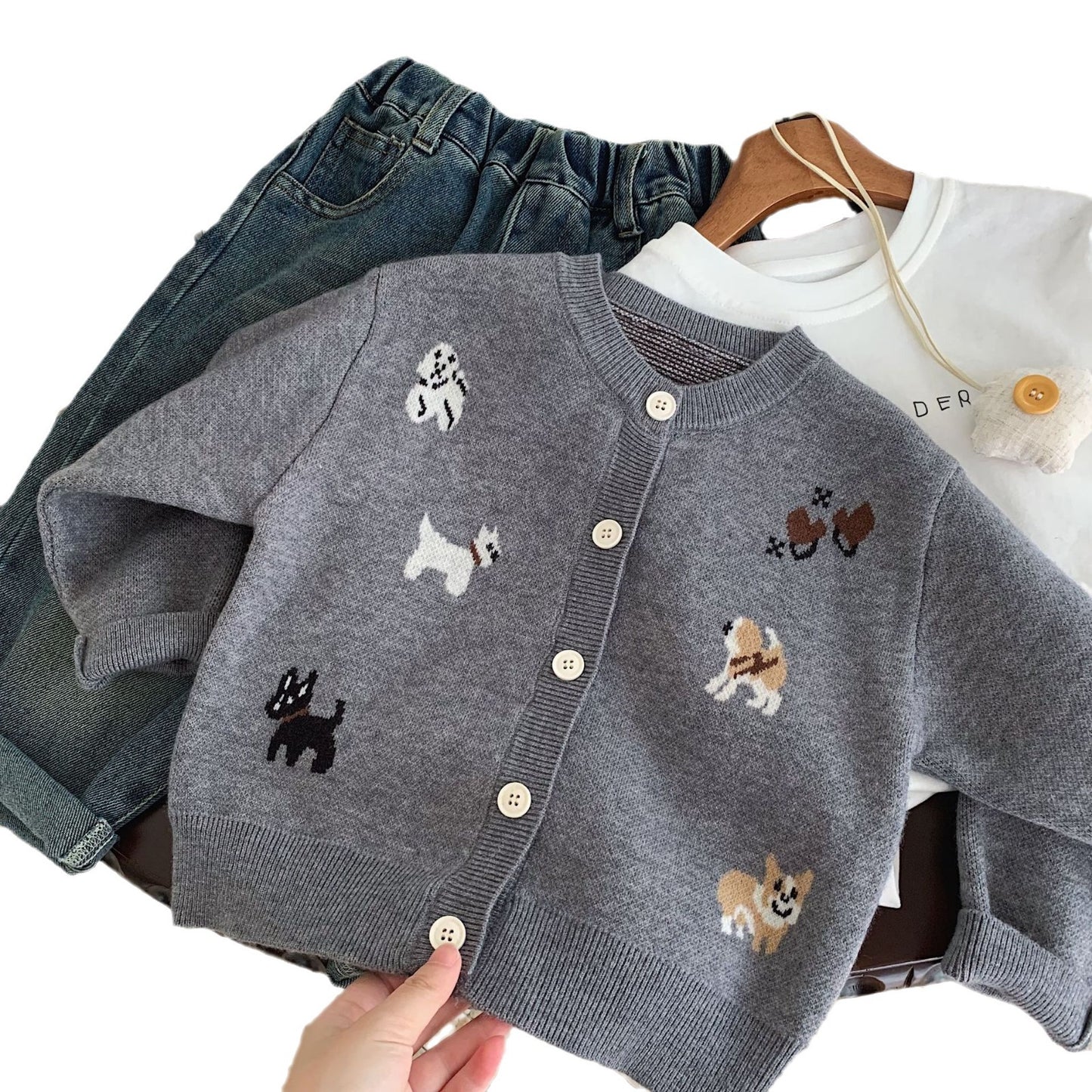 Autumn Puppy Jacket  Boys Casual Sweater