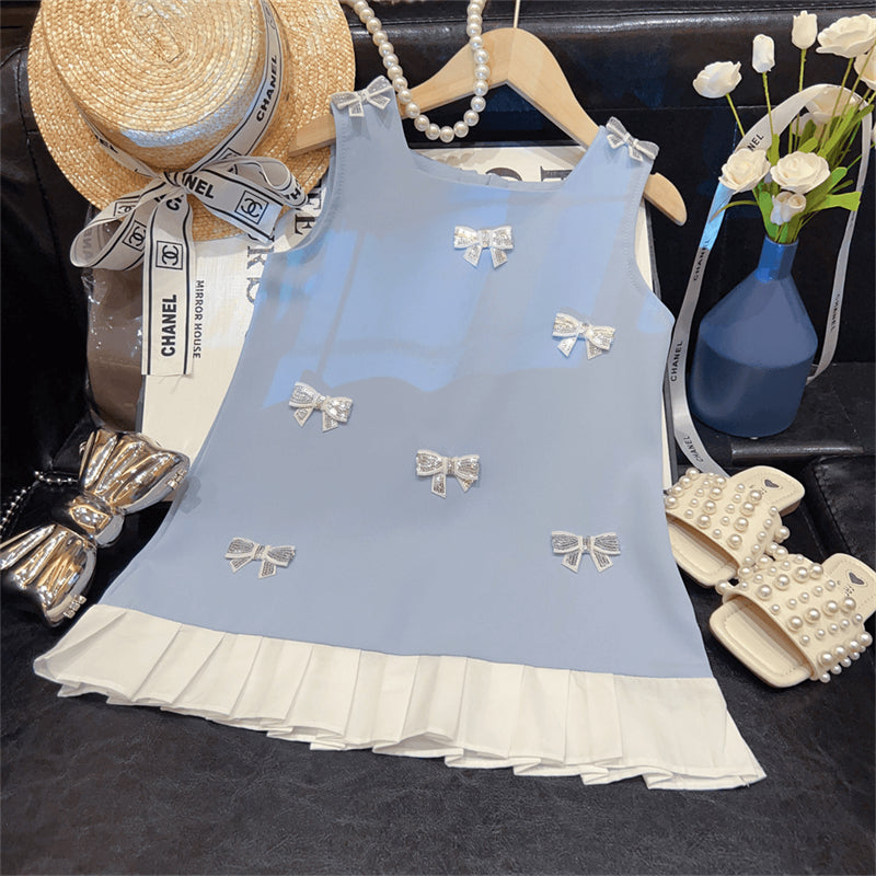 Girls' Summer Bow Dress