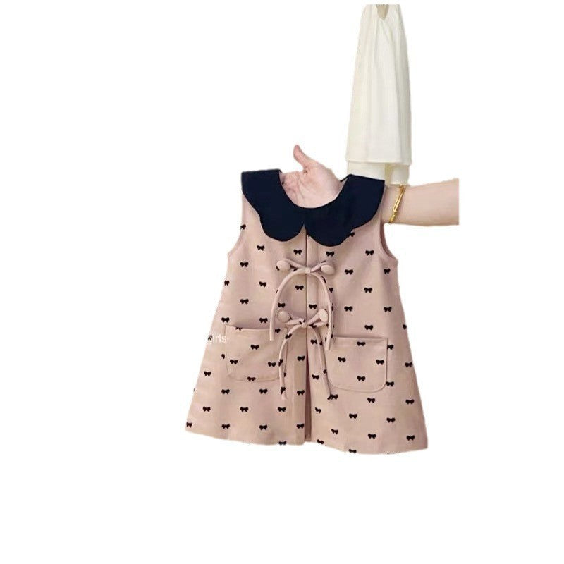 Sweet Petal Collar Cotton Doll Dress