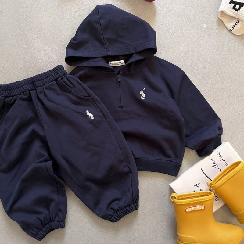 Spring & Autumn Baby Hoodie & Sweatpants Set