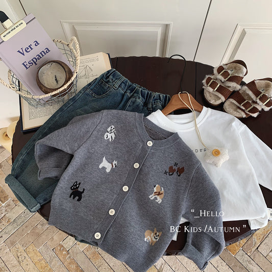 Autumn Puppy Jacket  Boys Casual Sweater